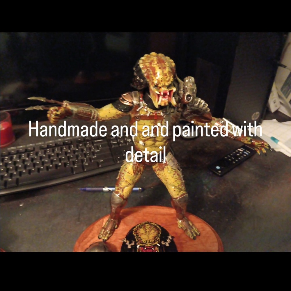 Handcrafted Painted Alien Figure